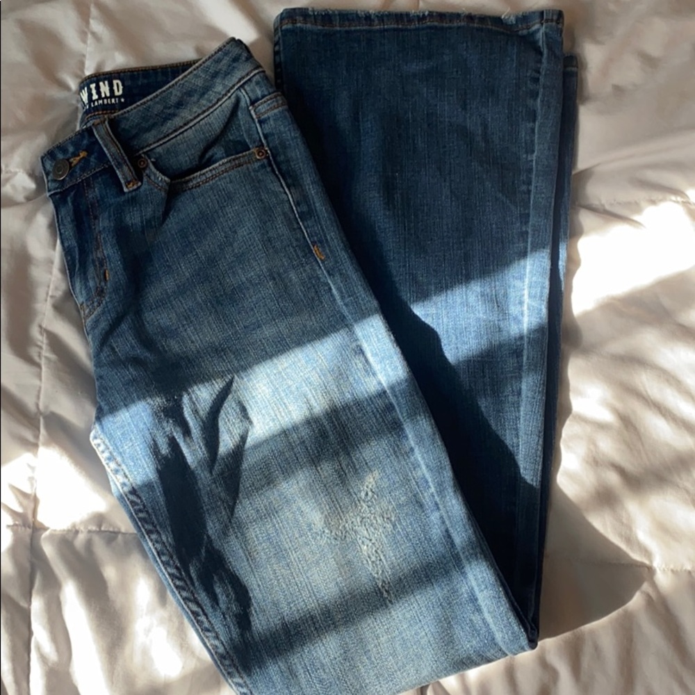 Mid Rise Flare Jeans